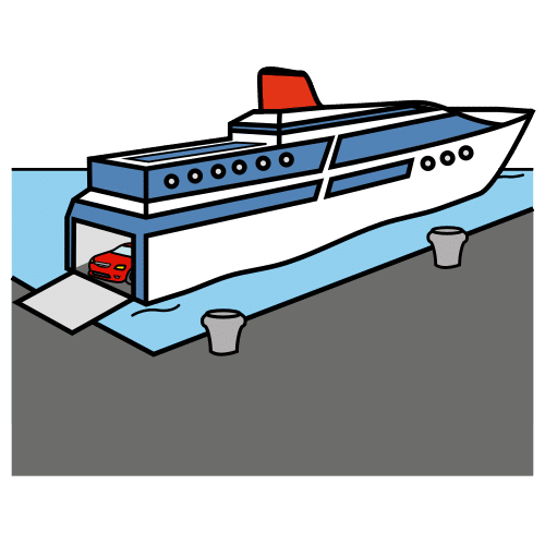 Pictograma de ferry para niños con autismo y TEA