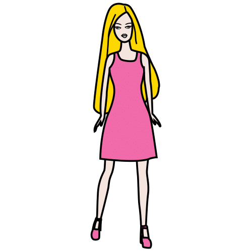 Pictograma de Barbie para niños con autismo y TEA