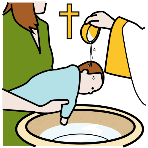 Pictograma de bautizo para niños con TEA