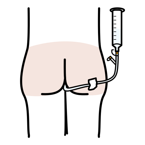 Pictograma de sonda rectal para niños con autismo y TEA
