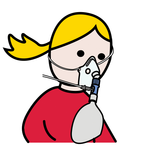 Pictograma de mascarilla para niños con autismo y TEA