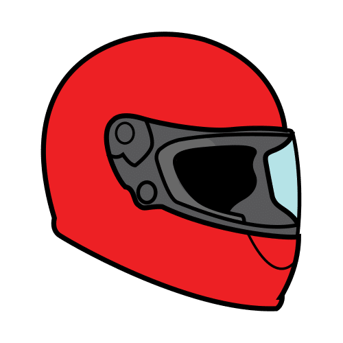 Pictograma de casco de piloto para niños con autismo y TEA