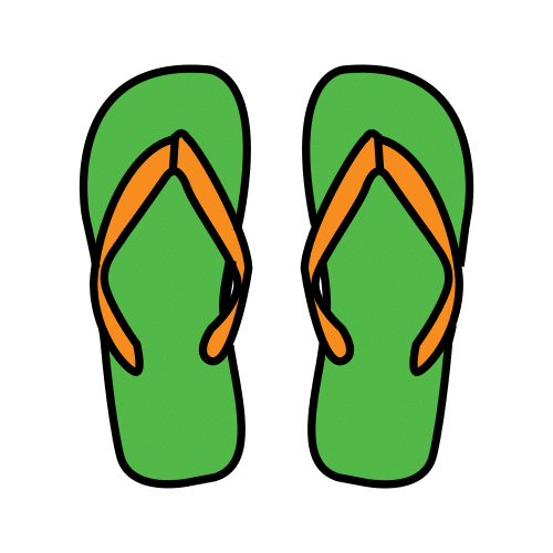 Pictograma de chancletas para niños con TEA