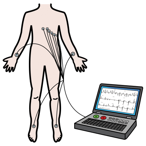 Pictograma de electrocardiograma para niños con autismo y TEA
