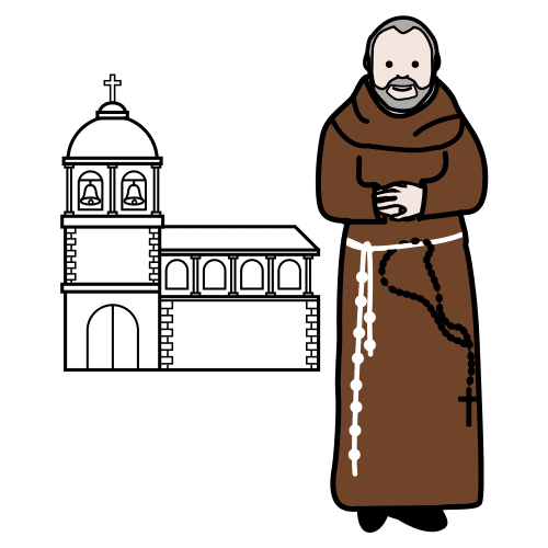 Pictograma de franciscano para niños con TEA