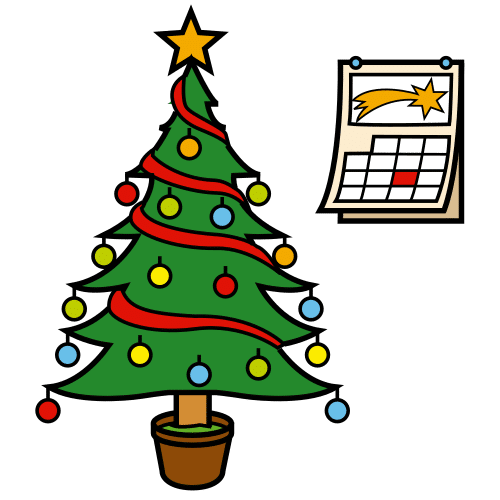 Pictograma de Día de Navidad para niños con TEA