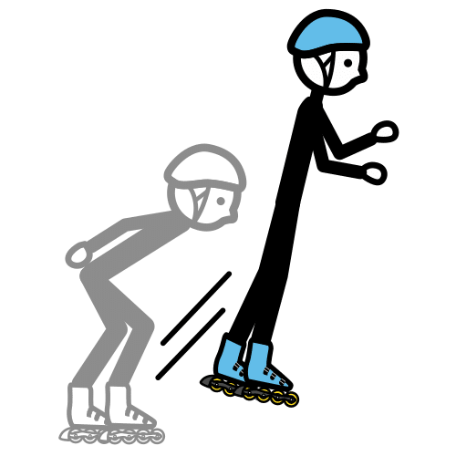 Pictograma de patinar sobre ruedas para niños con autismo y TEA