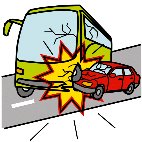 Pictograma de accidente para niños con autismo y TEA