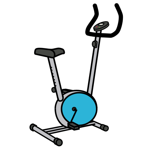Pictograma de bicicleta estática para niños con autismo y TEA