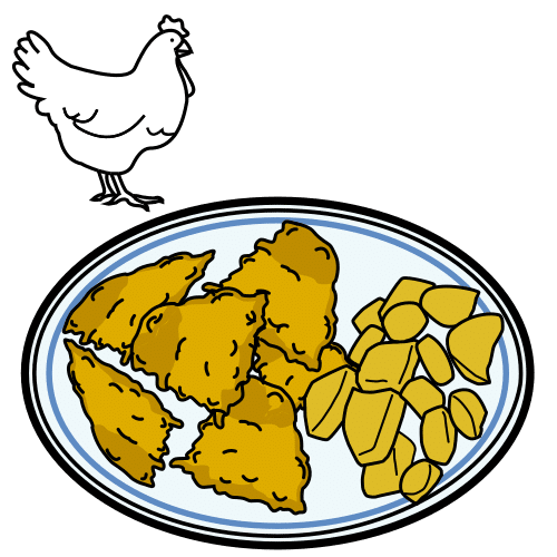 Pictograma de chicharrones para niños con TEA