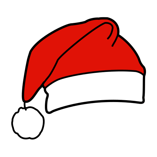 Pictograma de gorro de papá noel para niños con TEA
