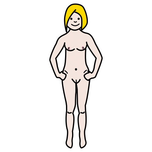 Pictograma de desnuda para niños con TEA