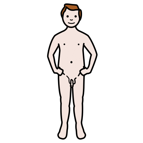 Pictograma de desnudo para niños con TEA
