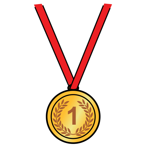 Pictograma de medalla para niños con autismo y TEA