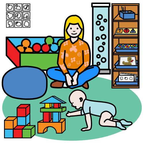 Pictograma de atención temprana para niños con autismo y TEA