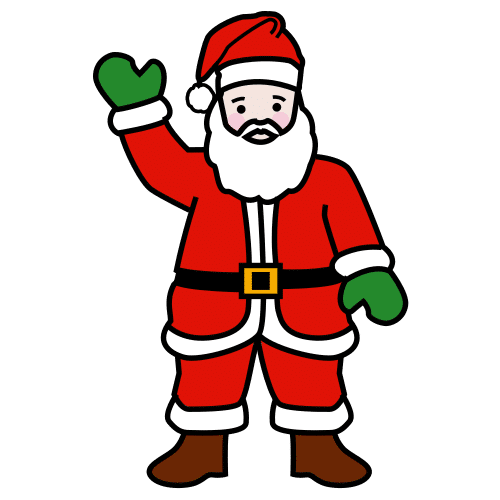 Pictograma de Papá Noel para niños con TEA