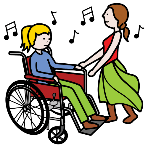 Pictograma de bailar para niños con TEA