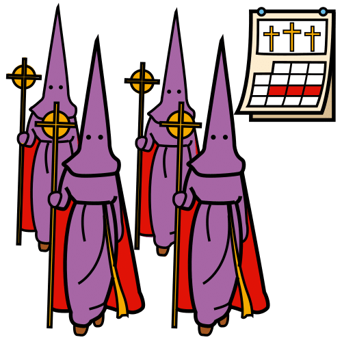 Pictograma de Semana Santa para niños con TEA