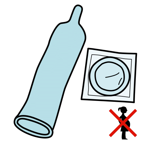 Pictograma de preservativo para niños con TEA