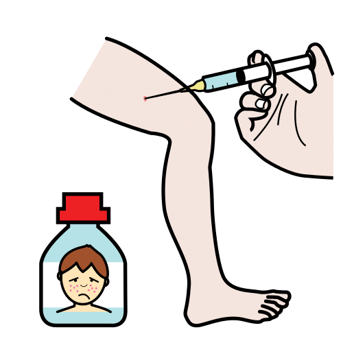 Pictograma de vacunación para niños con autismo y TEA