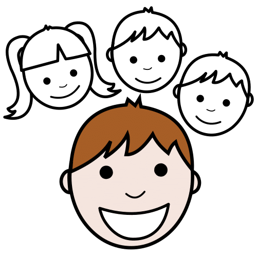Pictograma de simpático para niños con autismo y TEA