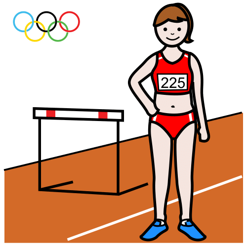 Pictograma de atleta para niños con TEA