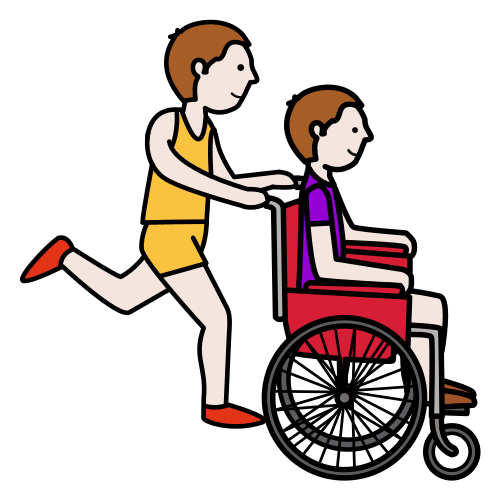 Pictograma de correr para niños con TEA