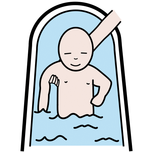 Pictograma de bañar para niños con TEA