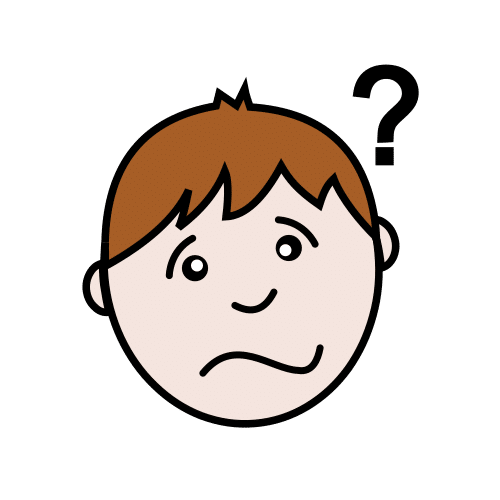 Pictograma de confuso para niños con autismo y TEA