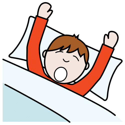 Pictograma de despertar para niños con autismo y TEA
