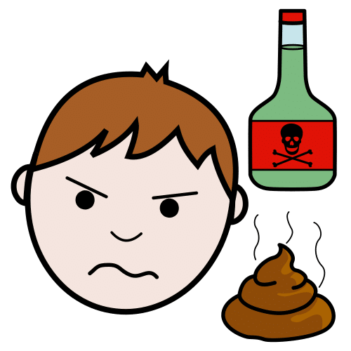 Pictograma de desagradable para niños con TEA