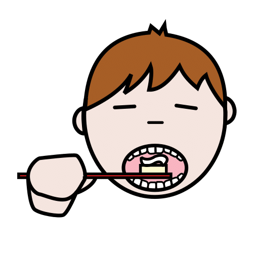 Pictograma de cepillar los dientes para niños con autismo y TEA