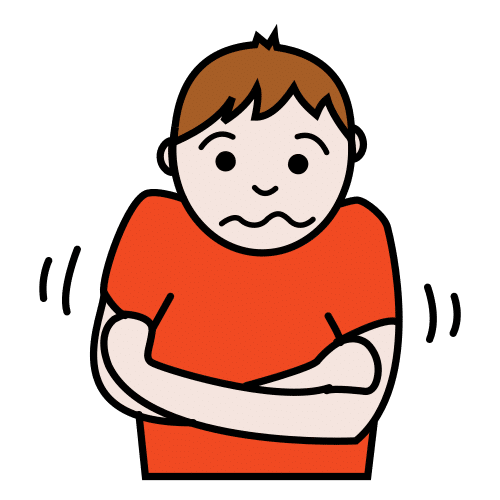 Pictograma de friolero para niños con autismo y TEA
