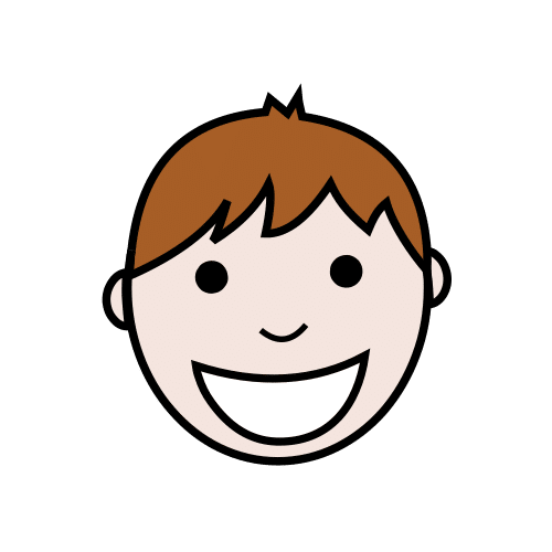 Pictograma de contento para niños con autismo y TEA