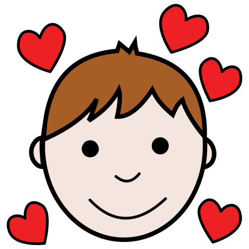 Pictograma de romántico para niños con autismo y TEA