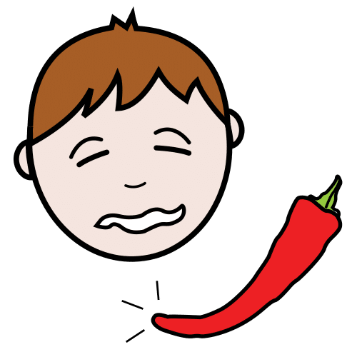 Pictograma de picante para niños con TEA