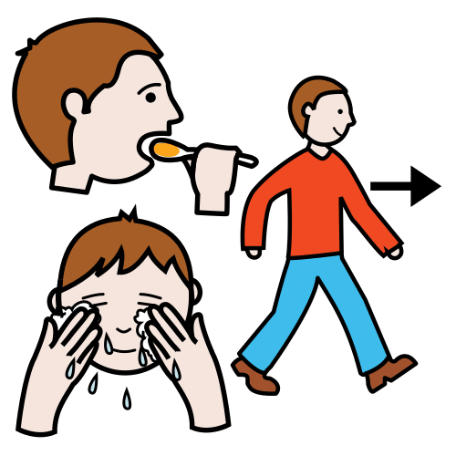 Pictograma de acción para niños con autismo y TEA