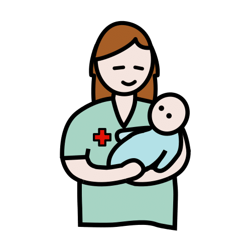 Pictograma de matrona para niños con autismo y TEA