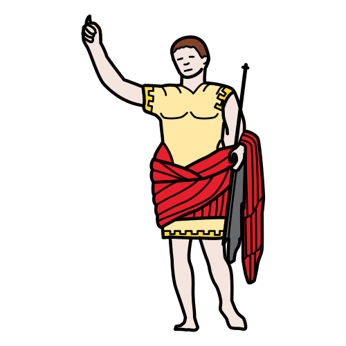 Pictograma de romano para niños con TEA