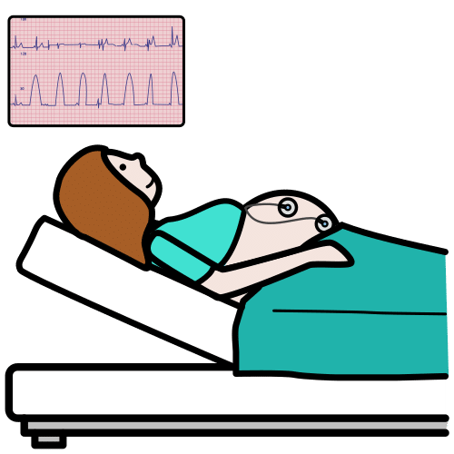 Pictograma de cardiotocografía para niños con autismo y TEA