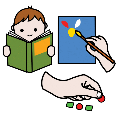 Pictograma de actividades para niños con autismo y TEA