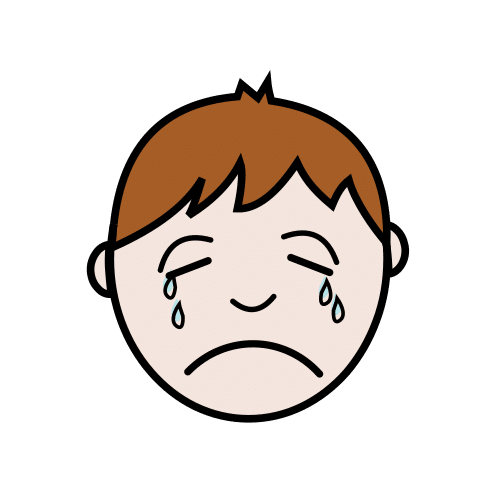 Pictograma de llorar para niños con autismo y TEA