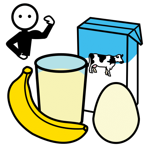 Pictograma de batido proteico para niños con autismo y TEA