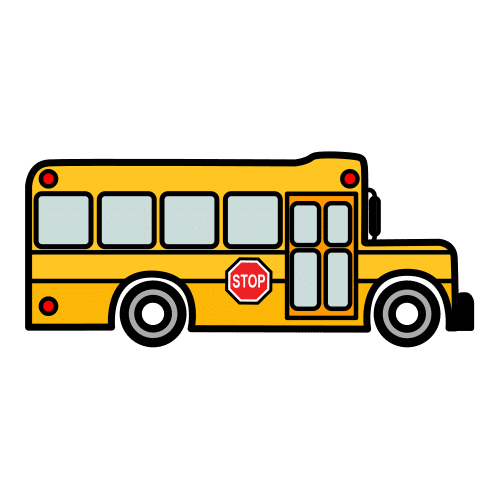 Pictograma de autobús escolar para niños con autismo y TEA