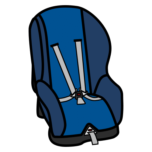 Pictograma de silla infantil para niños con autismo y TEA