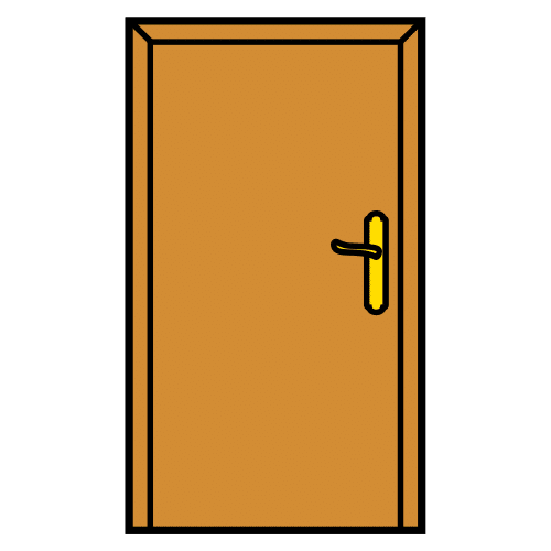 Pictograma de puerta para niños con TEA