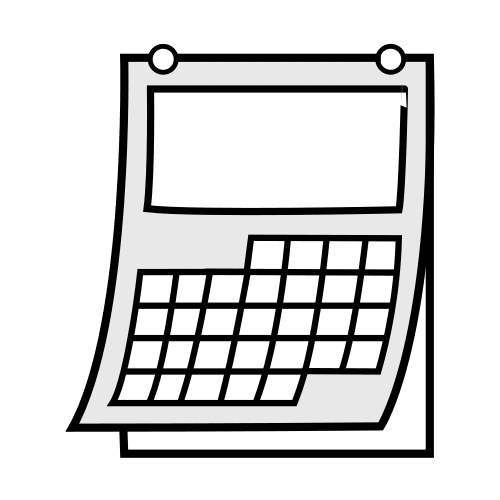 Pictograma de calendario para niños con TEA