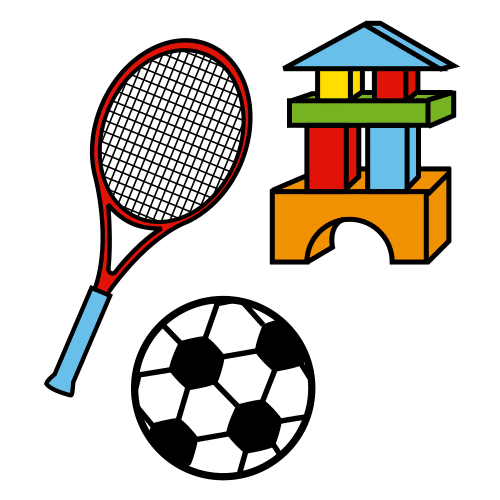 Pictograma de juego y deporte para niños con autismo y TEA