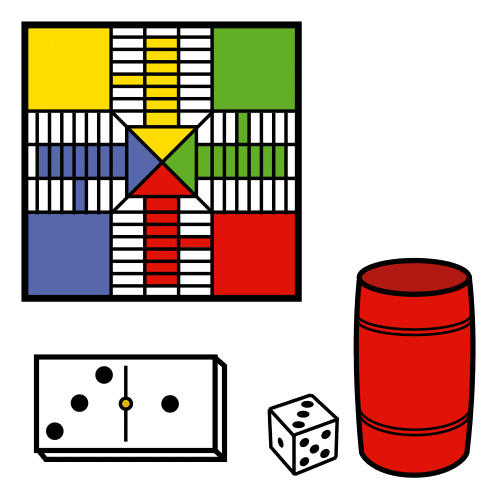 Pictograma de juegos de mesa para niños con autismo y TEA
