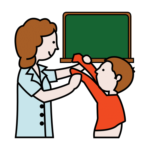 Pictograma de monitora para niños con TEA
